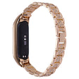 Alla Moda Xiaomi Mi Smart Band 4 / Xiaomi Mi Band 3 Metallo E Strass Universali Cinturino