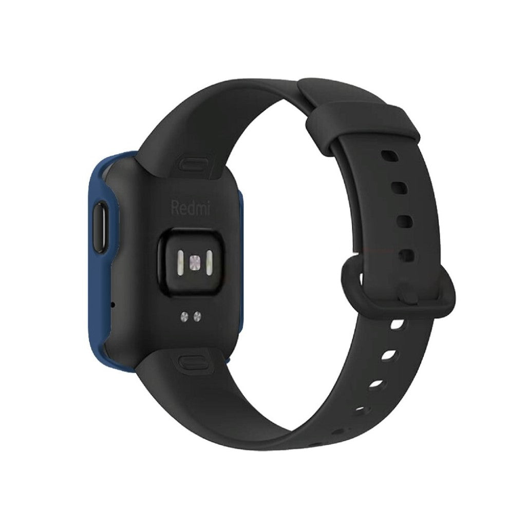 Rigtigt Fed Xiaomi Redmi Watch Silikone og Glas Cover - Blå#serie_6