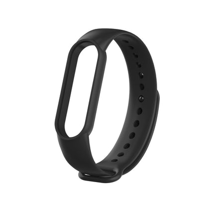 Meget fint Xiaomi Mi Band 5 Silikone Rem - Sort#serie_1