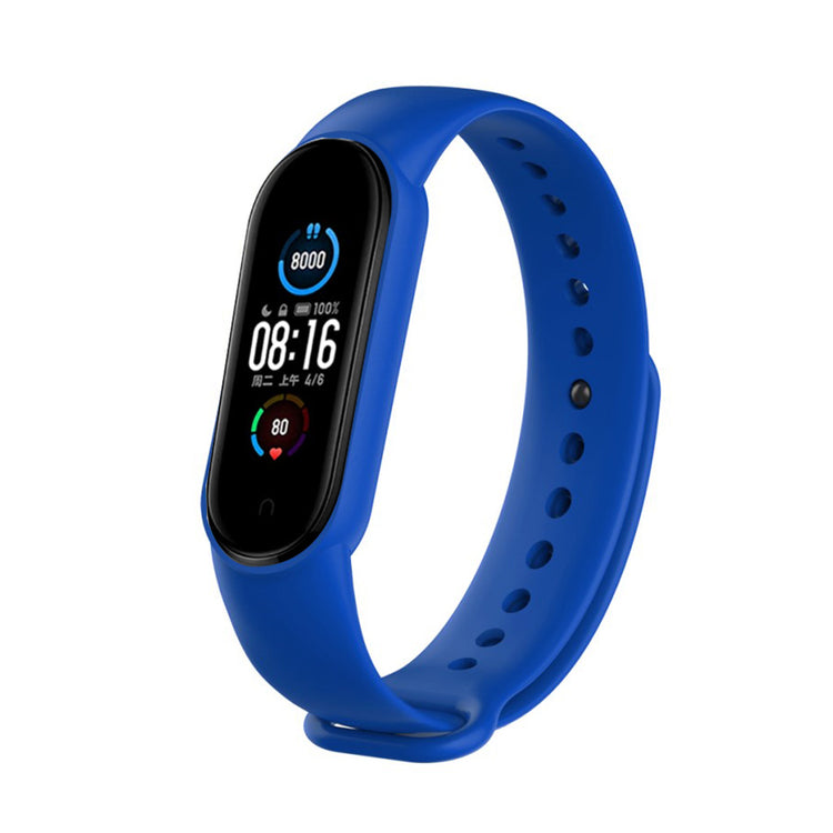 Meget fint Xiaomi Mi Band 5 Silikone Rem - Blå#serie_20