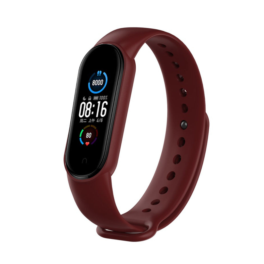 Meget fint Xiaomi Mi Band 5 Silikone Rem - Rød#serie_6