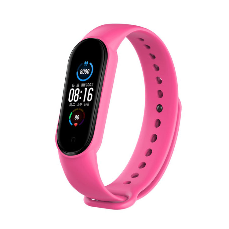 Meget fint Xiaomi Mi Band 5 Silikone Rem - Pink#serie_7