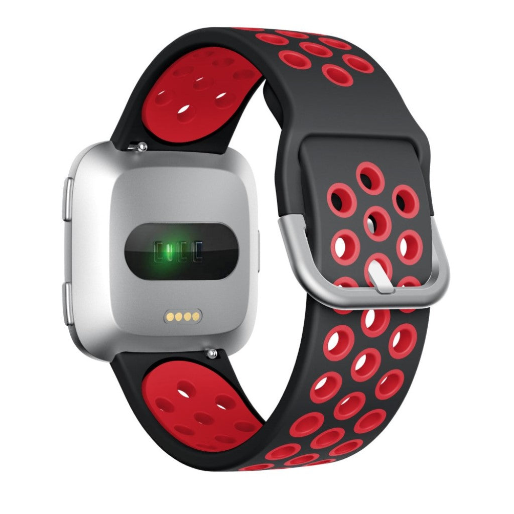 Meget fed Fitbit Versa 2 Silikone Rem - Rød#serie_3