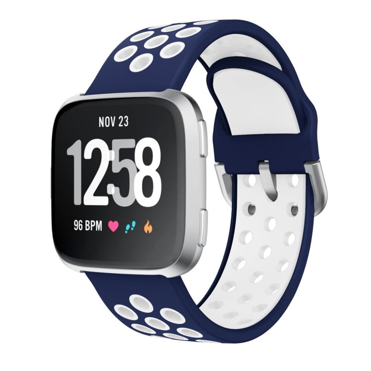 Meget fed Fitbit Versa 2 Silikone Rem - Blå#serie_6