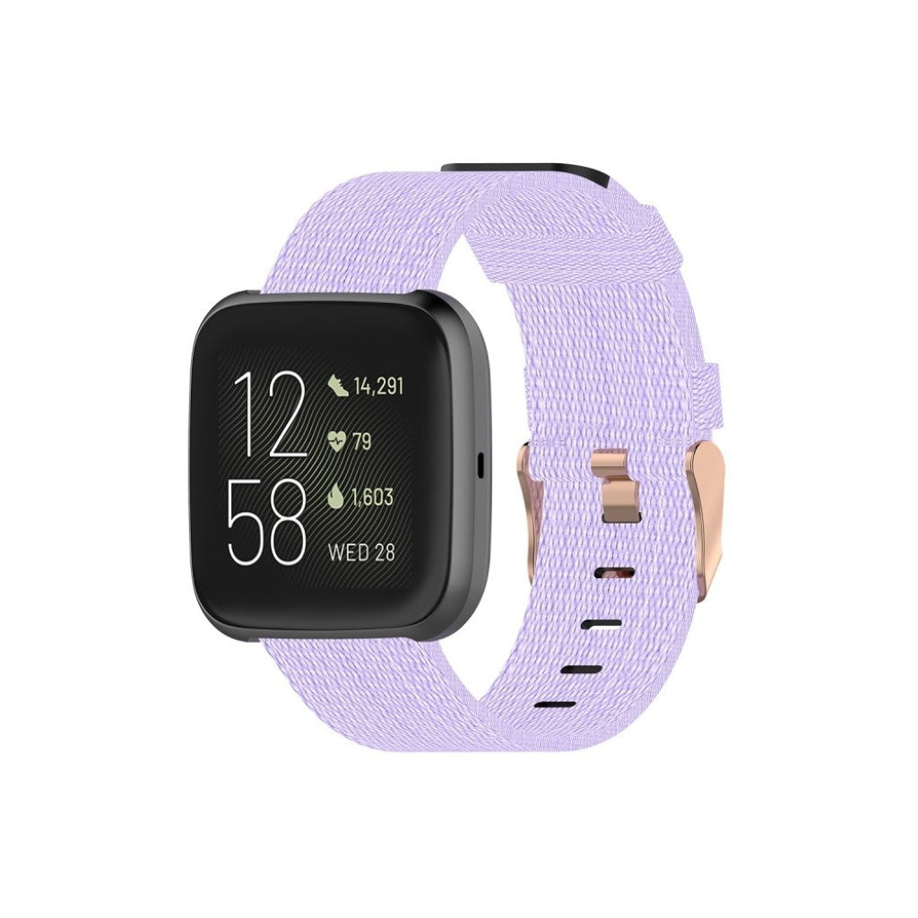 Helt vildt rart Fitbit Versa 2 / Fitbit Blaze Nylon Rem - Lilla#serie_11