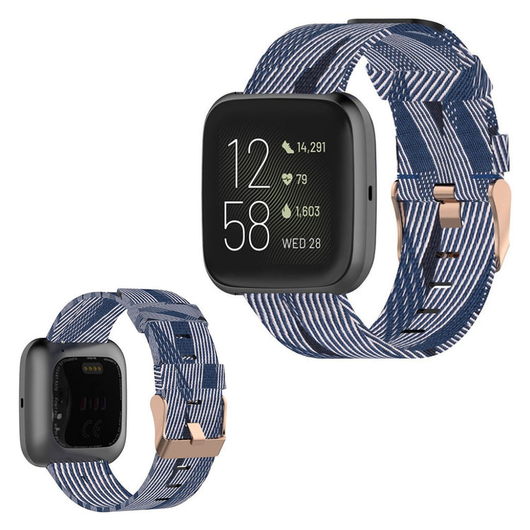 Helt vildt rart Fitbit Versa 2 / Fitbit Blaze Nylon Rem - Flerfarvet#serie_12