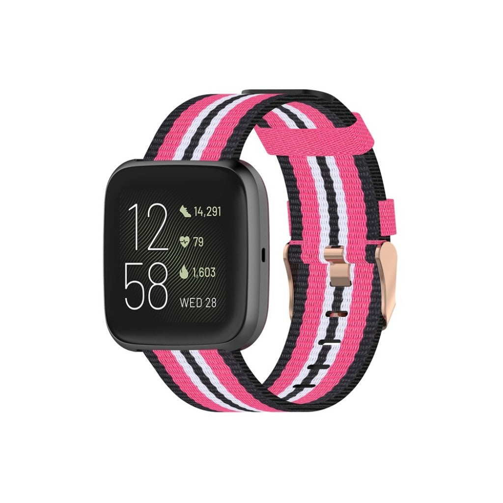 Helt vildt rart Fitbit Versa 2 / Fitbit Blaze Nylon Rem - Pink#serie_4