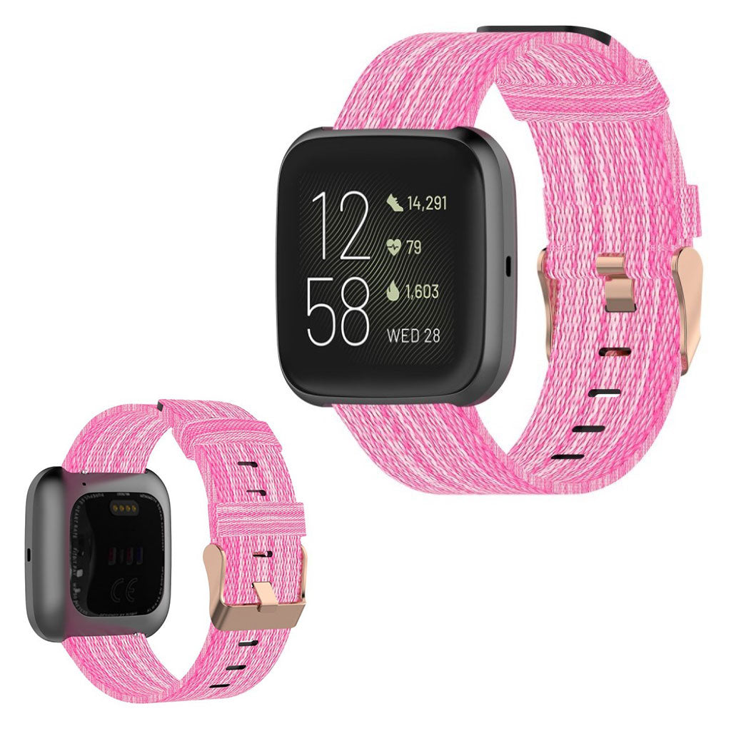 Helt vildt rart Fitbit Versa 2 / Fitbit Blaze Nylon Rem - Pink#serie_5