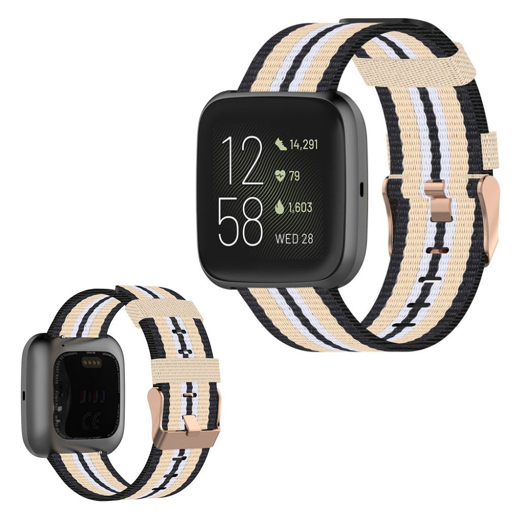 Helt vildt rart Fitbit Versa 2 / Fitbit Blaze Nylon Rem - Beige#serie_6