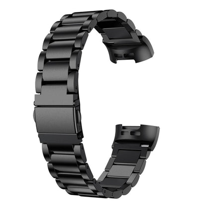 Mega fint Fitbit Charge 4 / Fitbit Charge 3 Metal Rem - Sort#serie_1