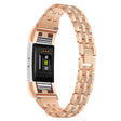 Mega Resistente Fitbit Charge 2 Metallo E Strass Cinturino