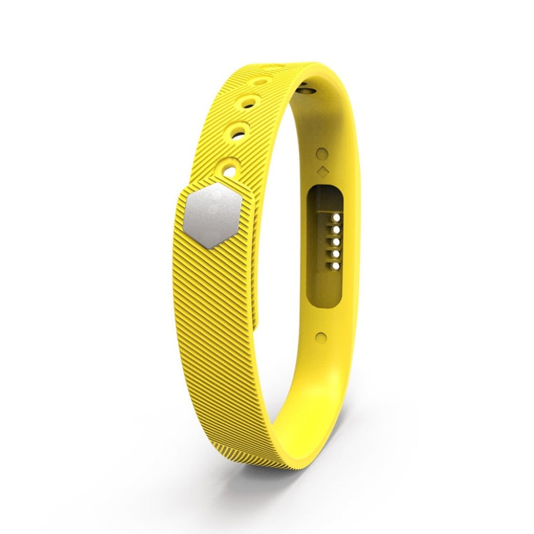 Super fint Fitbit Flex 2 Silikone Rem - Gul#serie_10