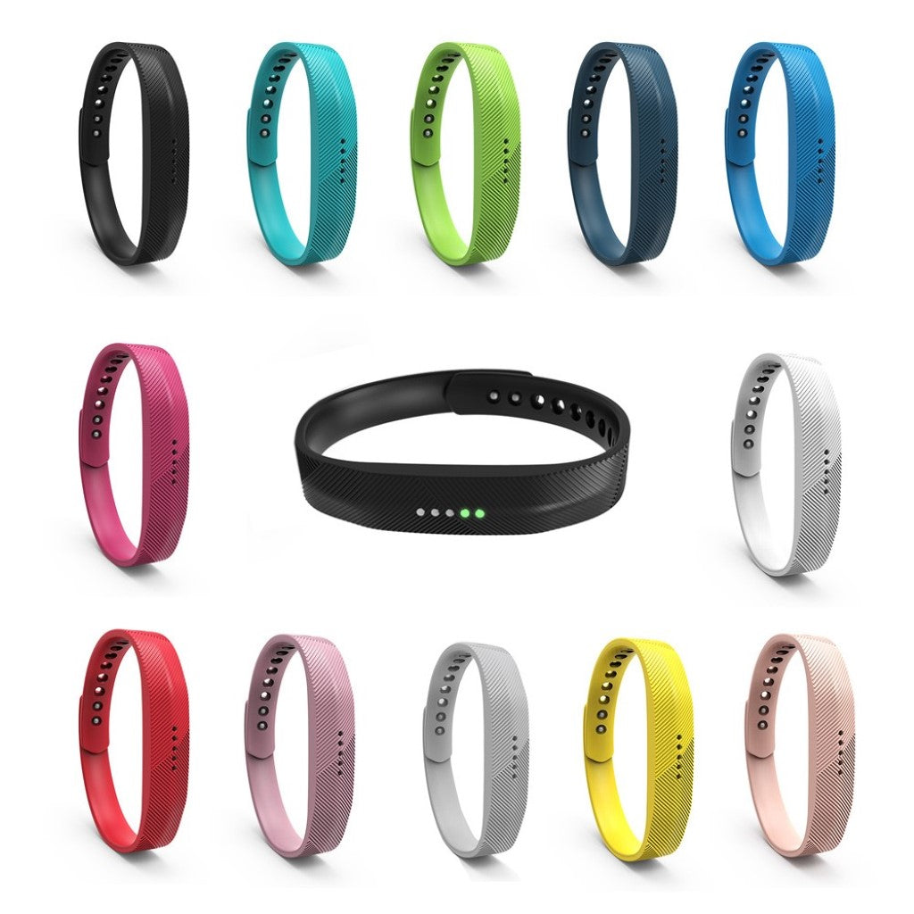 Super fint Fitbit Flex 2 Silikone Rem - Gul#serie_10