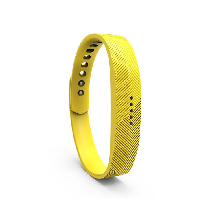 Super fint Fitbit Flex 2 Silikone Rem - Gul#serie_10