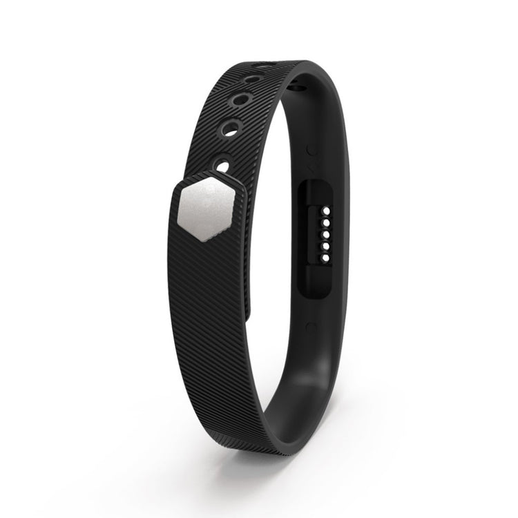 Super fint Fitbit Flex 2 Silikone Rem - Sort#serie_12