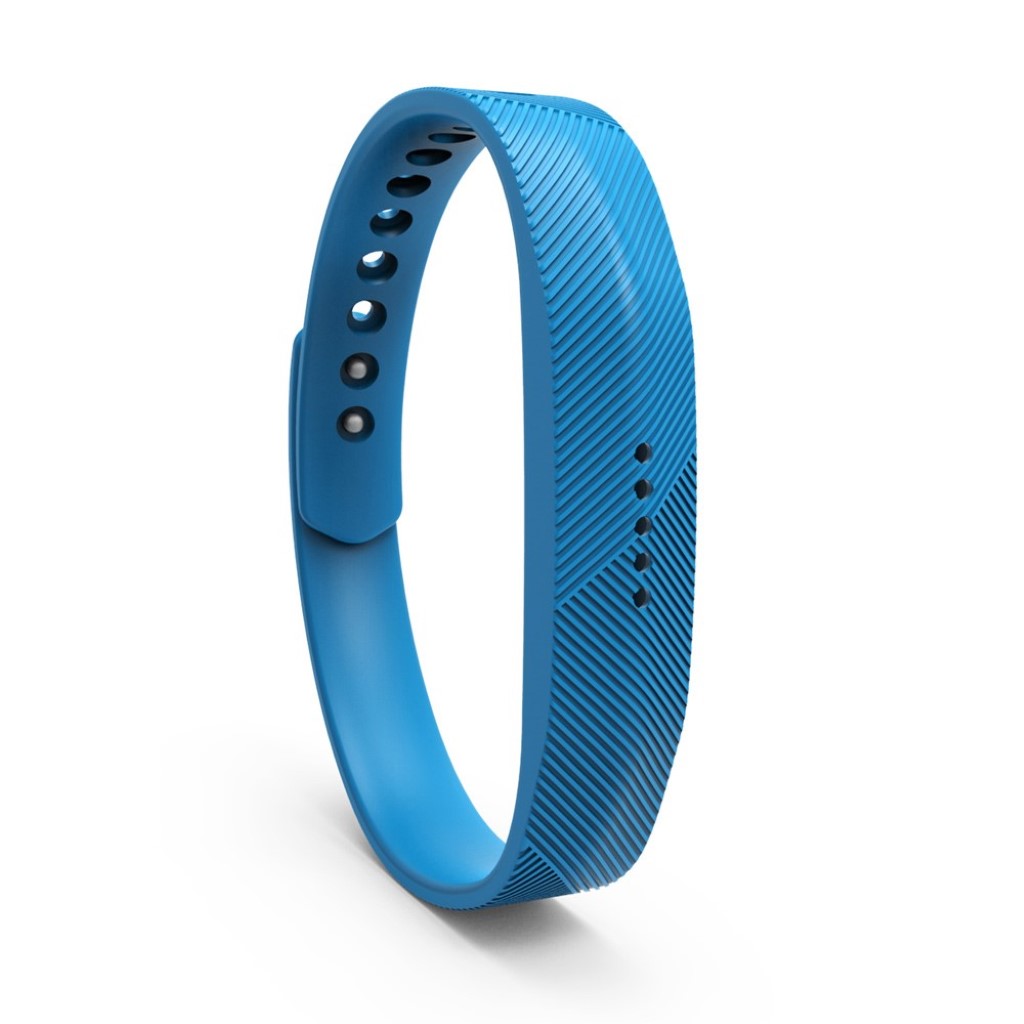 Super fint Fitbit Flex 2 Silikone Rem - Blå#serie_5