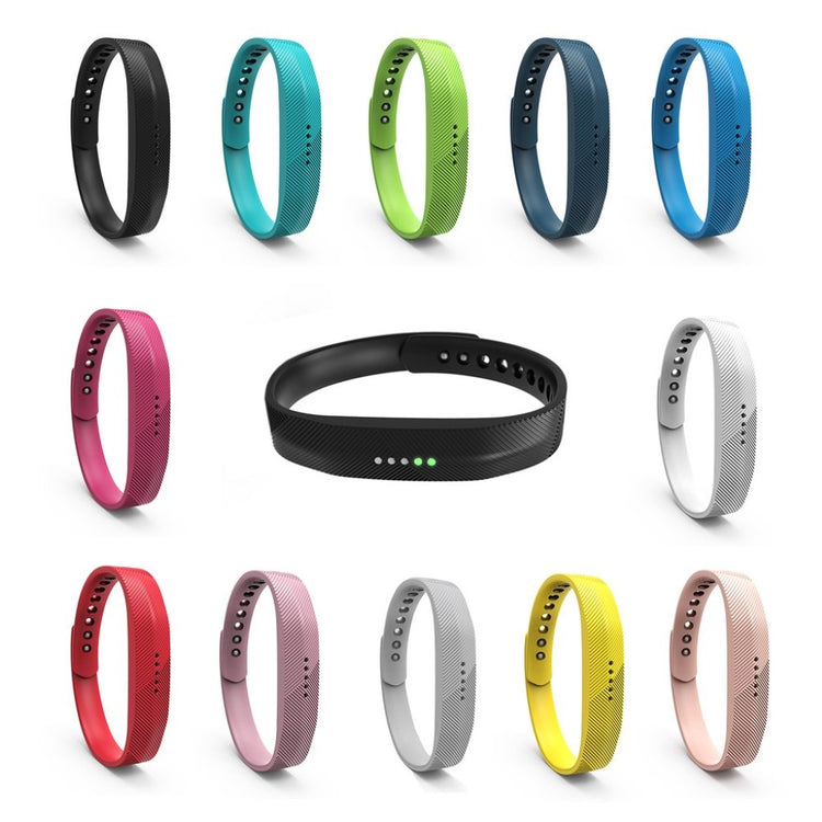 Super fint Fitbit Flex 2 Silikone Rem - Blå#serie_5