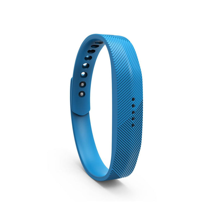 Super fint Fitbit Flex 2 Silikone Rem - Blå#serie_5