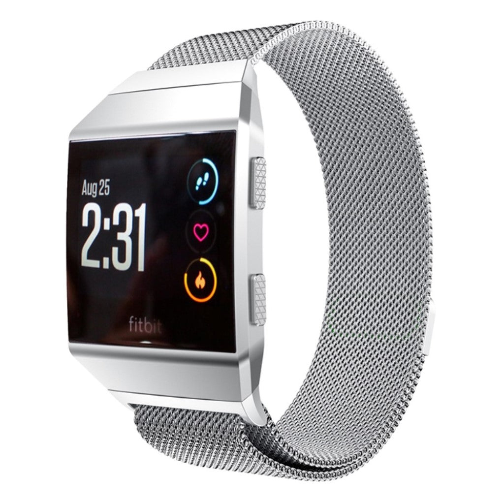 Rigtigt flot Fitbit Ionic Metal Rem - Sølv#serie_3