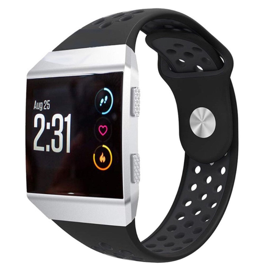 Vildt flot Fitbit Ionic Silikone Rem - Sort#serie_2