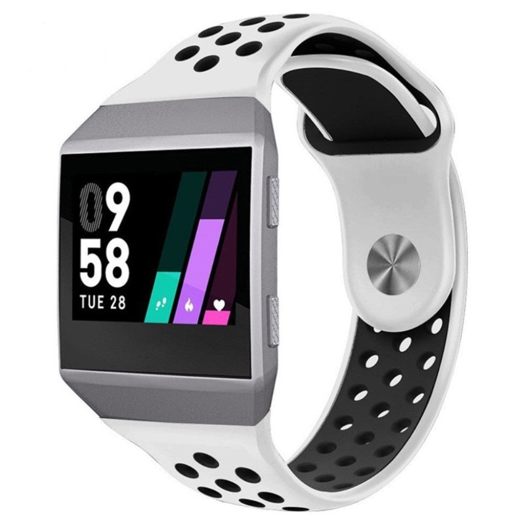 Vildt flot Fitbit Ionic Silikone Rem - Hvid#serie_3