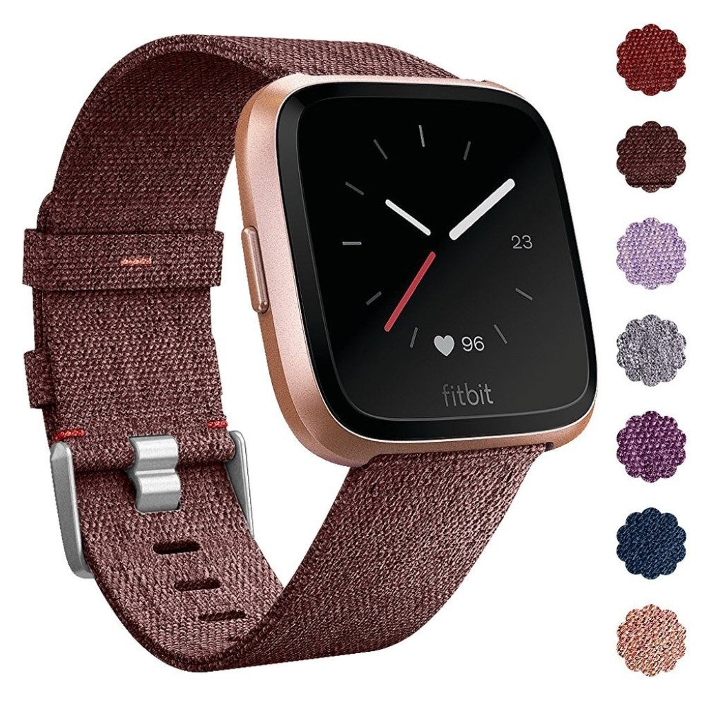 Sejt Fitbit Versa Nylon Rem - Brun#serie_5