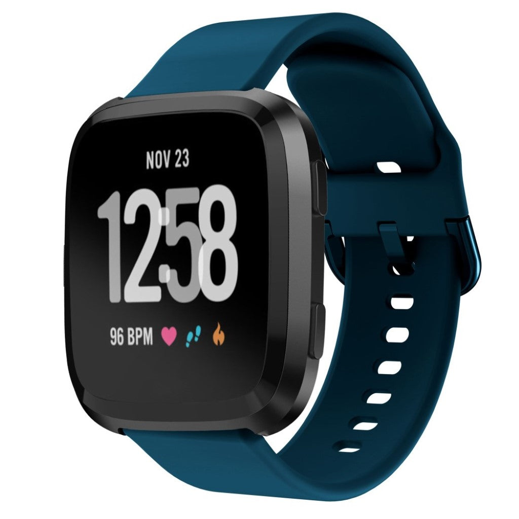 Vildt slidstærk Fitbit Versa Silikone Rem - Grøn#serie_8