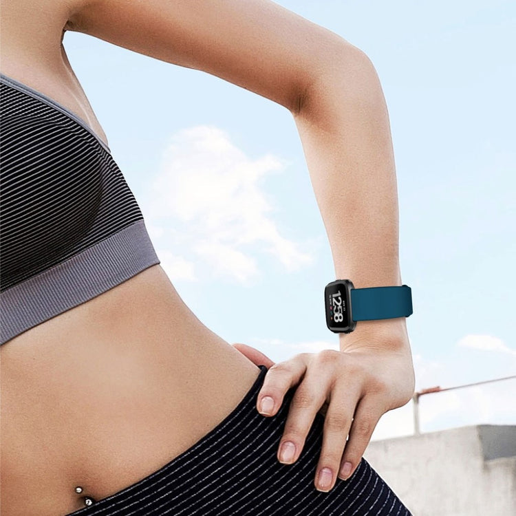 Vildt slidstærk Fitbit Versa Silikone Rem - Grøn#serie_8