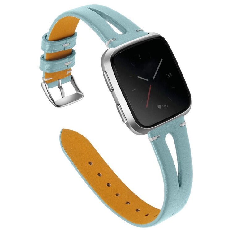 Super fantastisk Fitbit Versa Ægte læder Rem - Grøn#serie_6