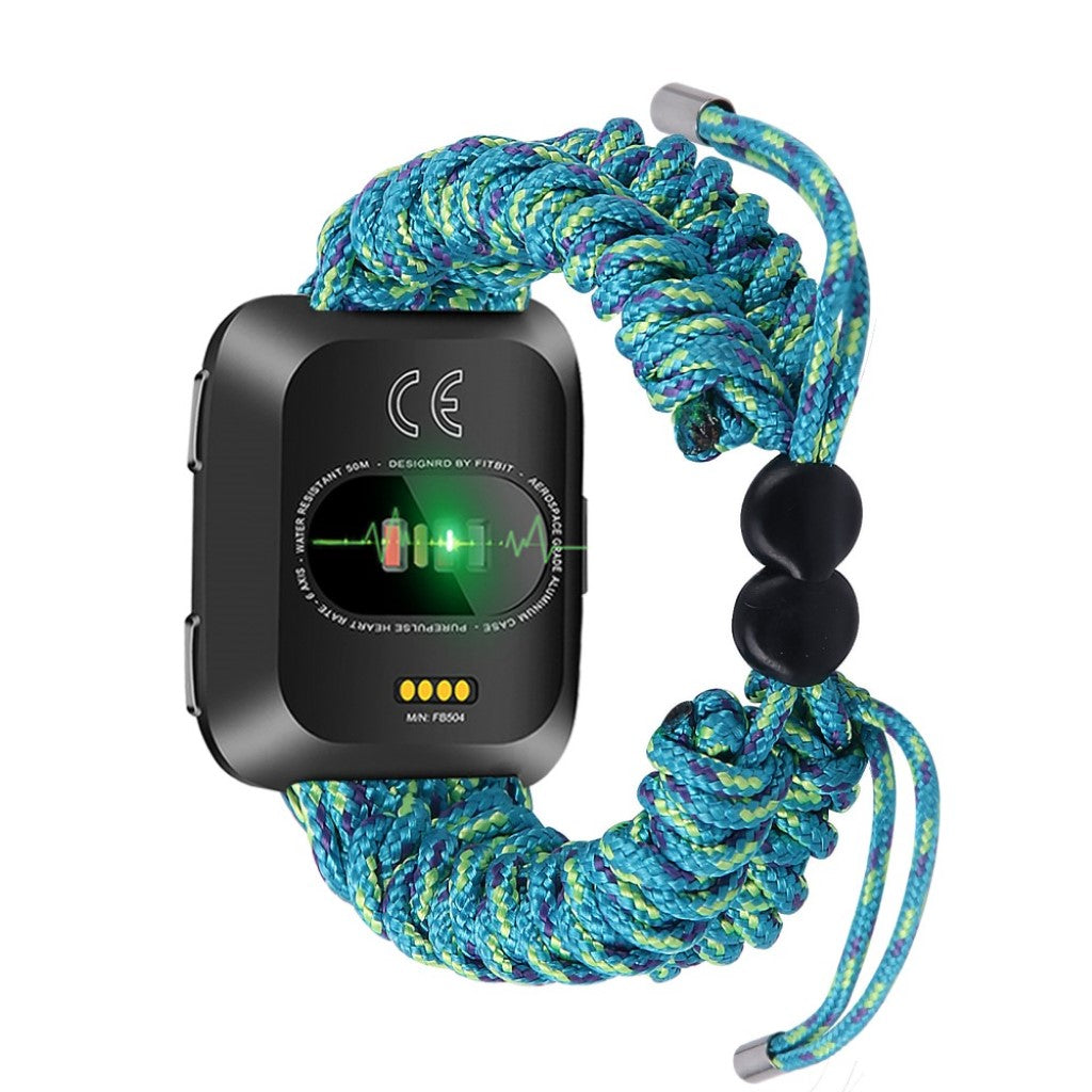 Rigtigt nydelig Fitbit Versa Nylon Rem - Grøn#serie_7