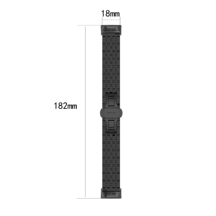 Godt Fitbit Charge 3 Metal Rem - Sort#serie_4