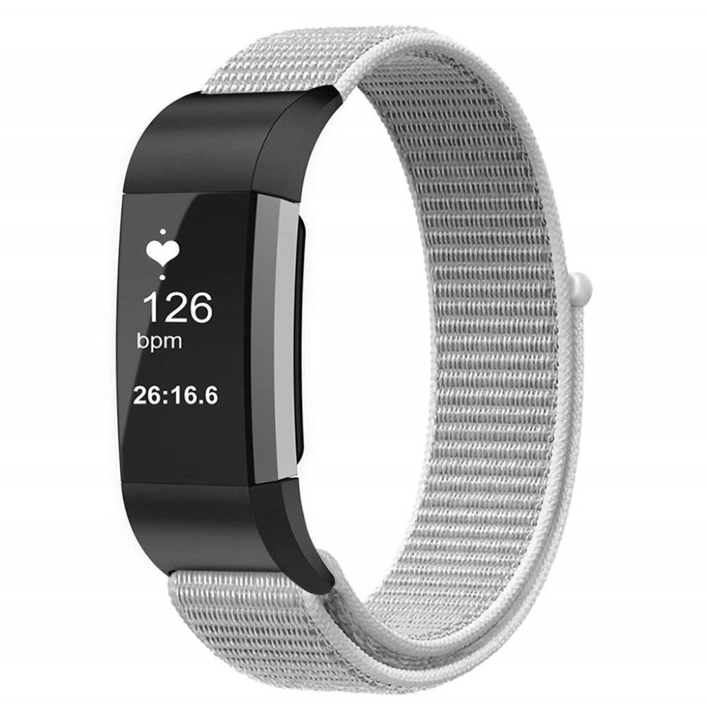 Eminent Fitbit Charge 3 Nylon Rem - Sølv#serie_6