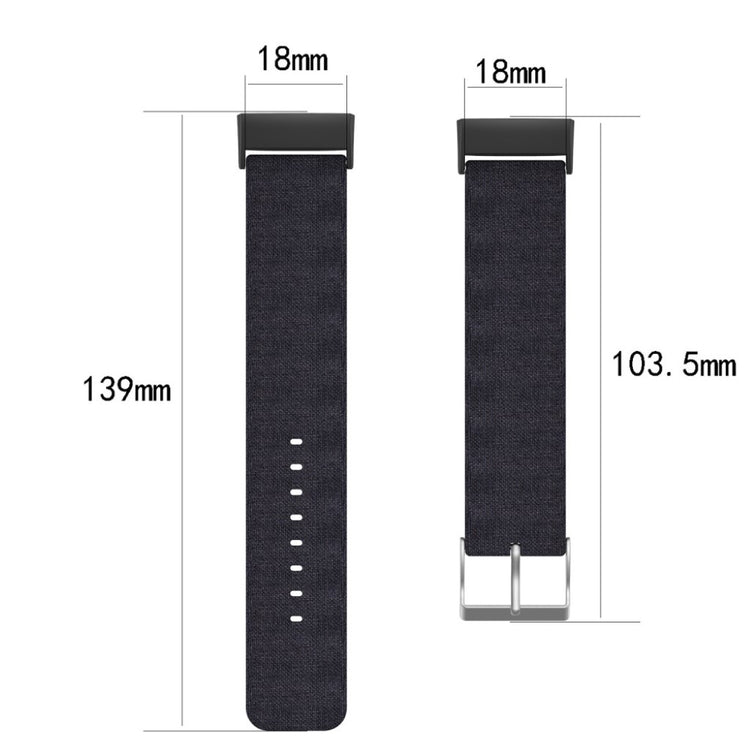 Mega cool Fitbit Charge 3 Nylon Rem - Sort#serie_5