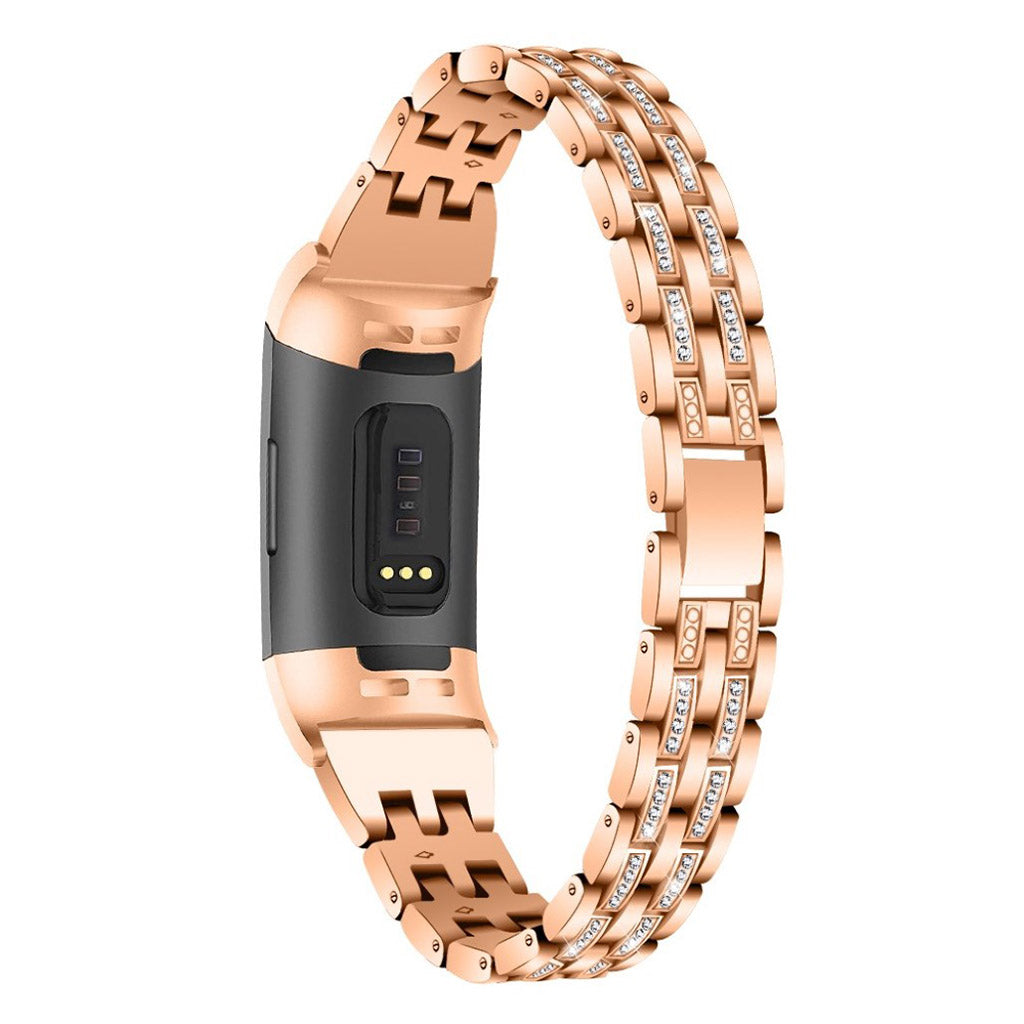 Vildt smuk Fitbit Charge 3 Plastik og Silikone Rem - Pink#serie_4