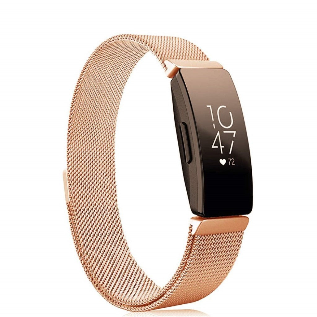 Super skøn Fitbit Inspire Metal Rem - Guld#serie_3