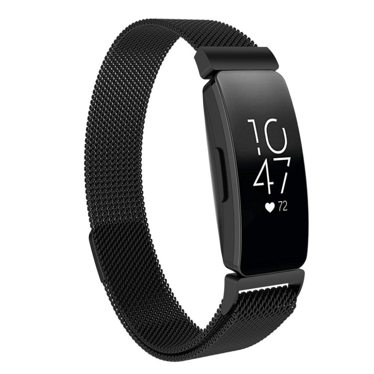 Mega holdbart Fitbit Inspire Metal Rem - Sort#serie_2