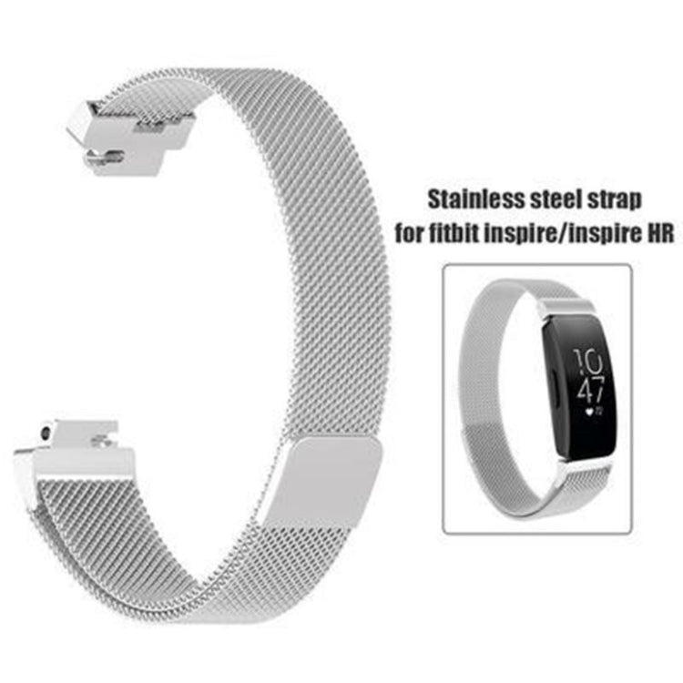 Mega holdbart Fitbit Inspire Metal Rem - Sølv#serie_7