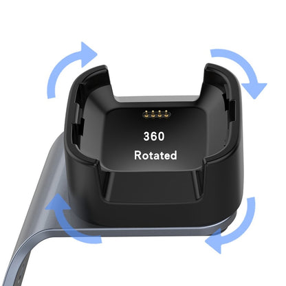 Metal Fitbit Versa Lite Ladestation - Sølv#serie_1