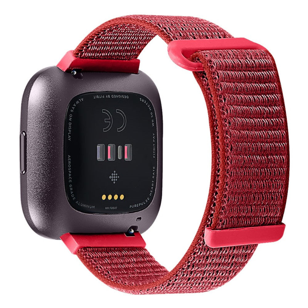 Rød Fitbit Versa Lite Stof Urrem#serie_1