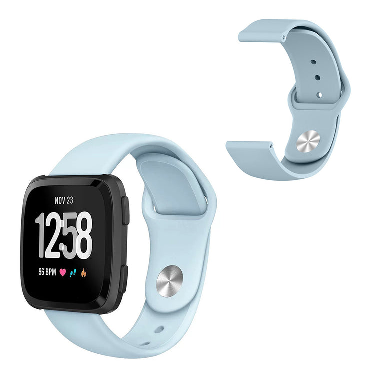 Solid Fitbit Versa 2 / Fitbit Versa Lite Silikone Rem - Blå#serie_9