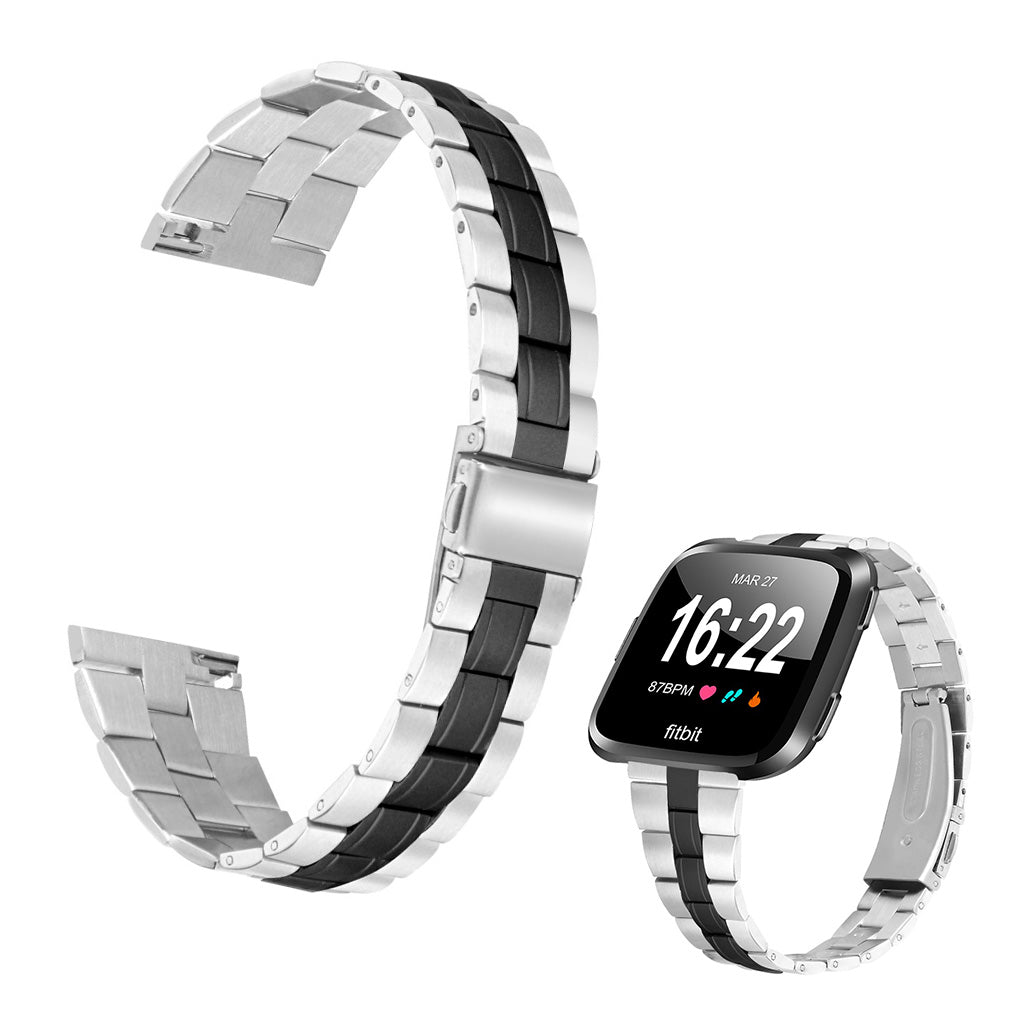 Mega sejt Fitbit Versa 2 Metal Rem - Sort#serie_1