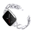 Elegante Fitbit Smartwatch Metallo E Strass Universali Cinturino