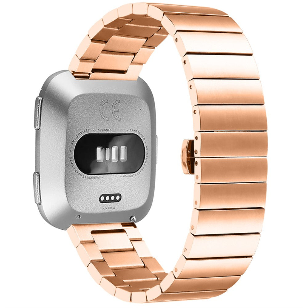 Vildt pænt Fitbit Versa 2 / Fitbit Versa Lite Metal Rem - Pink#serie_3