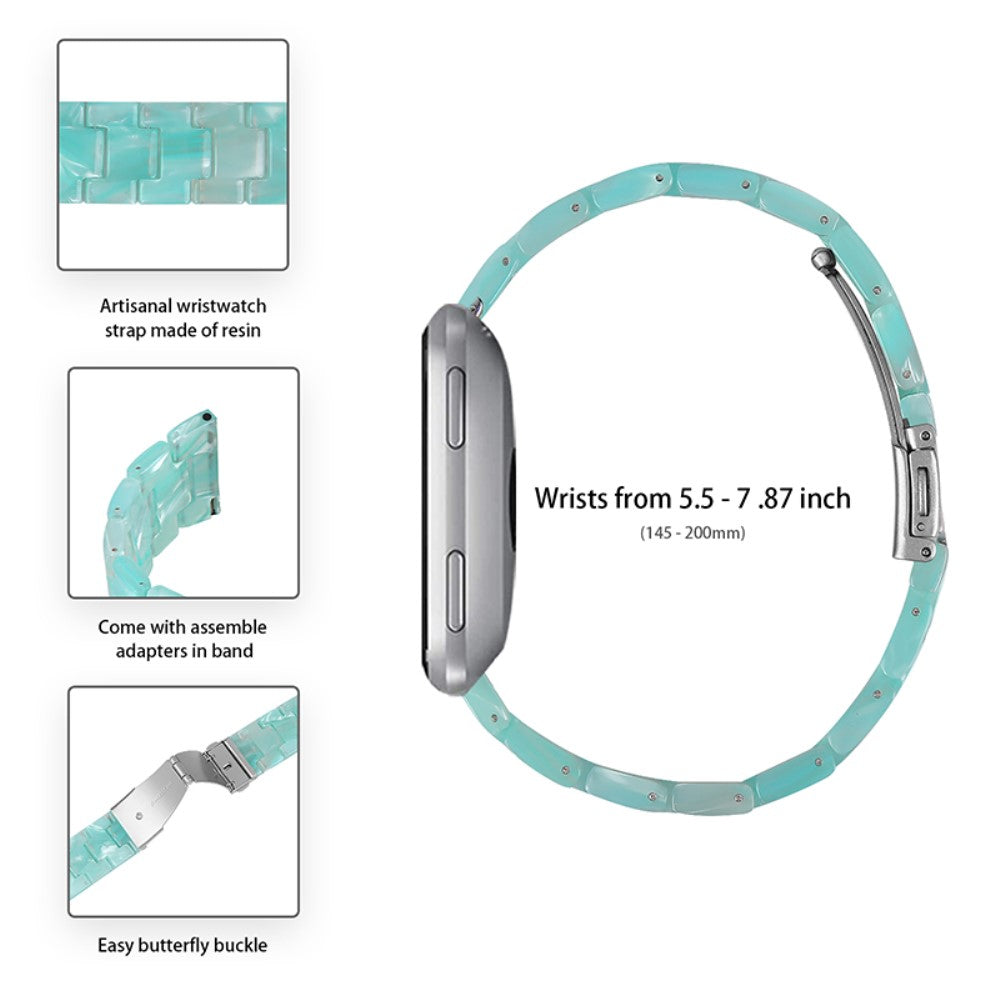 Vildt smuk Fitbit Versa 2 / Fitbit Versa Lite  Urrem - Grøn#serie_2