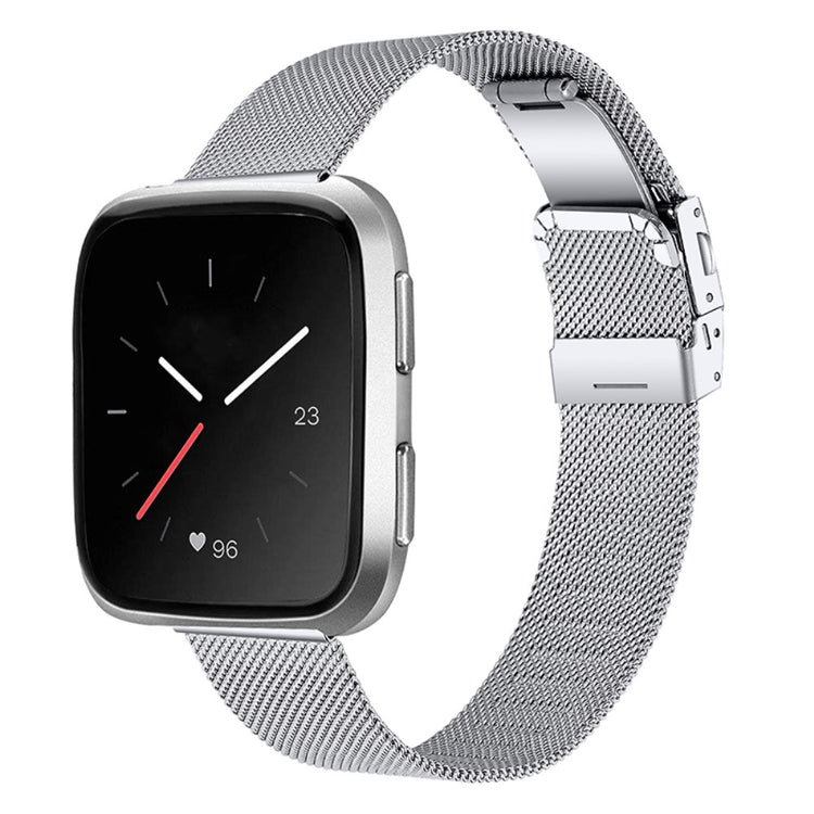 Helt vildt flot Fitbit Versa 2 Metal Rem - Sølv#serie_6