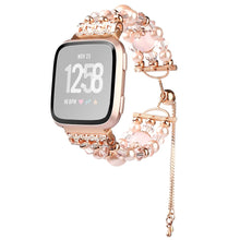 Meget hårdfør Fitbit Versa 2 / Fitbit Versa Lite Metal Rem - Pink#serie_2