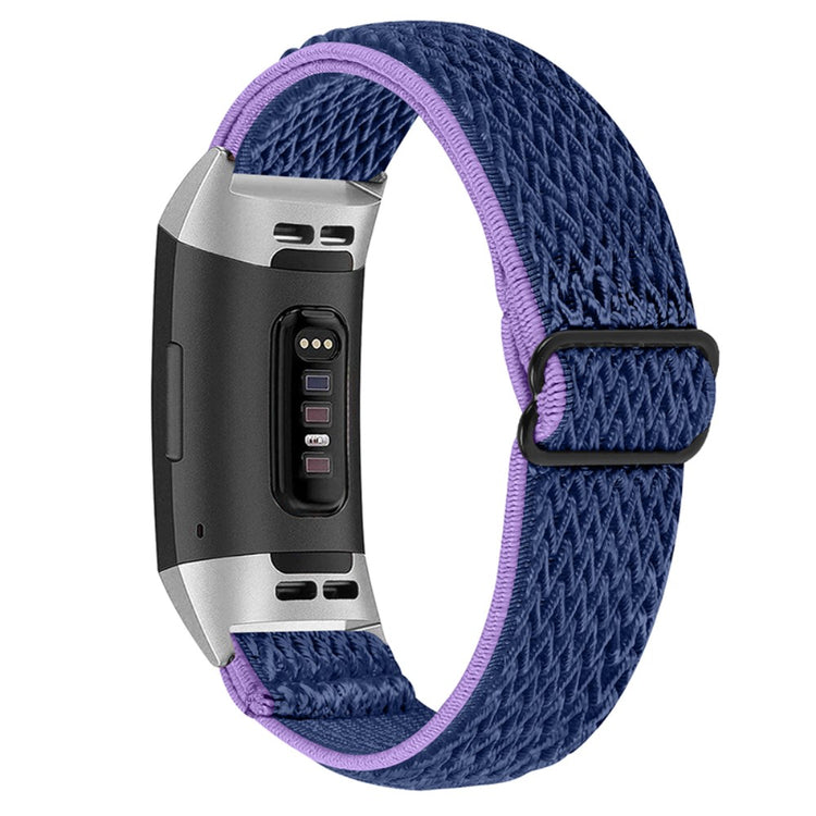 Super pænt Fitbit Charge 4 / Fitbit Charge 3 Nylon Rem - Lilla#serie_11