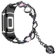 Molto Elegante Fitbit Charge 4 / Fitbit Charge 3 Metallo E Strass Universali Cinturino