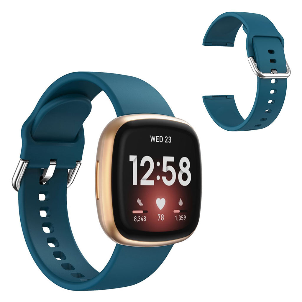 Meget godt Fitbit Versa 3 / Fitbit Sense Silikone Rem - Grøn#serie_10