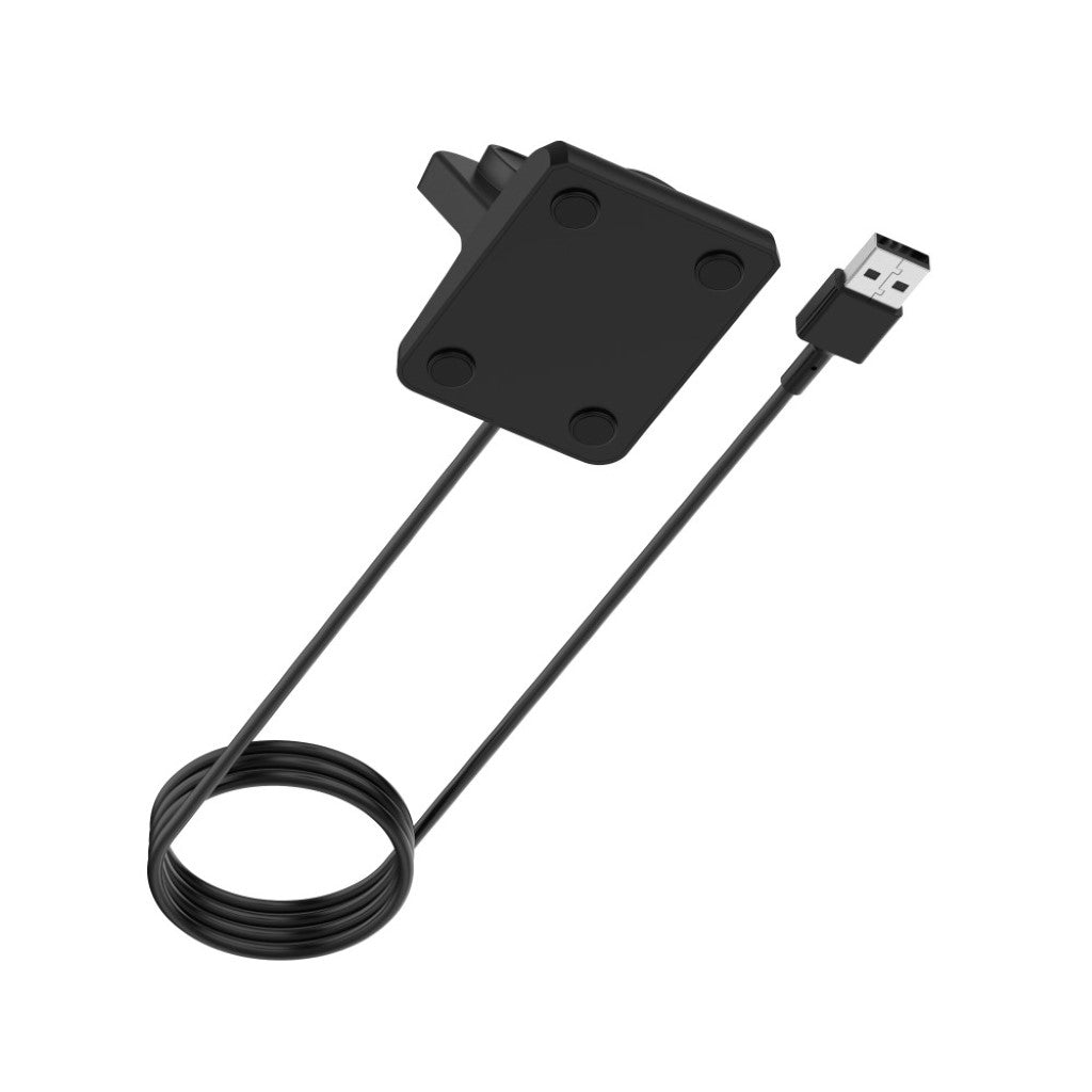 1m Plastik Fitbit Versa 3 / Fitbit Sense USB Ladestation - Sort#serie_014